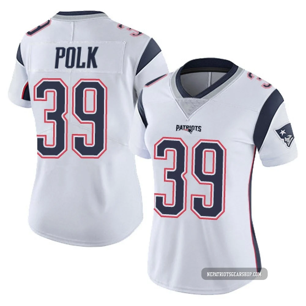 Jordan Polk ＃39 New England Patriots Limited Vapor Untouchable Jersey - Women's White