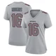 Josh Minkins ＃16 New England Patriots Game Silver Atmosphere Fashion Jersey - Women's