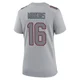 Josh Minkins ＃16 New England Patriots Game Silver Atmosphere Fashion Jersey - Women's