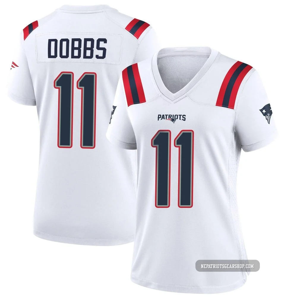 Joshua Dobbs ＃11 New England Patriots Game Jersey - Women's White