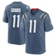 Joshua Dobbs ＃11 New England Patriots Game Storm 2025 Rivalries Collection Jersey - Youth Blue