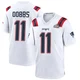 Joshua Dobbs ＃11 New England Patriots Game Super Bowl LX Patch Jersey - Men's White