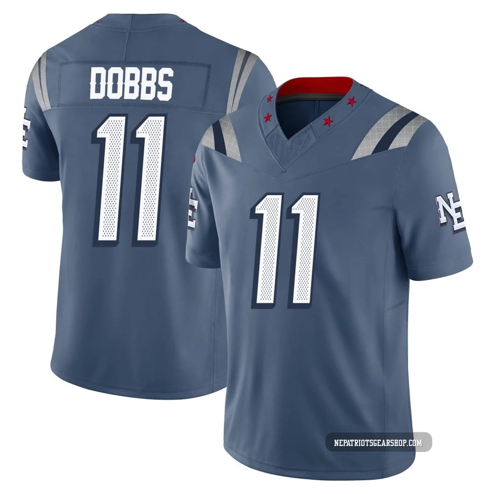 Joshua Dobbs ＃11 New England Patriots Limited Storm 2025 Rivalries Collection Jersey - Youth Blue
