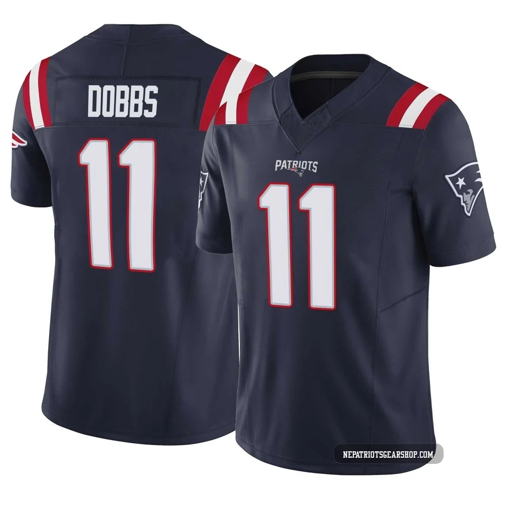 Joshua Dobbs ＃11 New England Patriots Limited Vapor F.U.S.E. Jersey - Men's Navy