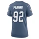 Joshua Farmer ＃92 New England Patriots Game Storm 2025 Rivalries Collection Jersey - Women's Blue