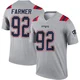 Joshua Farmer ＃92 New England Patriots Legend Inverted Jersey - Men's Gray
