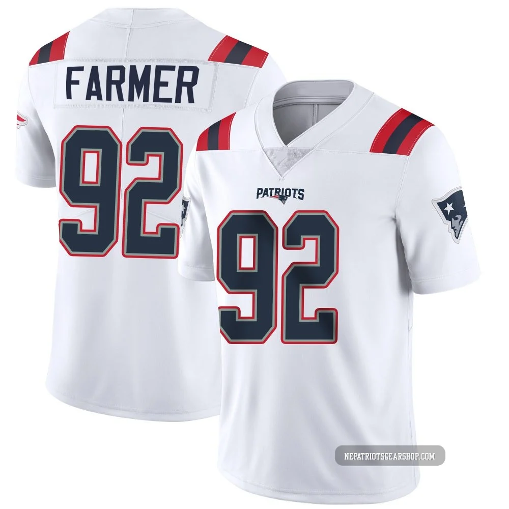 Joshua Farmer ＃92 New England Patriots Limited Vapor Untouchable Jersey - Youth White