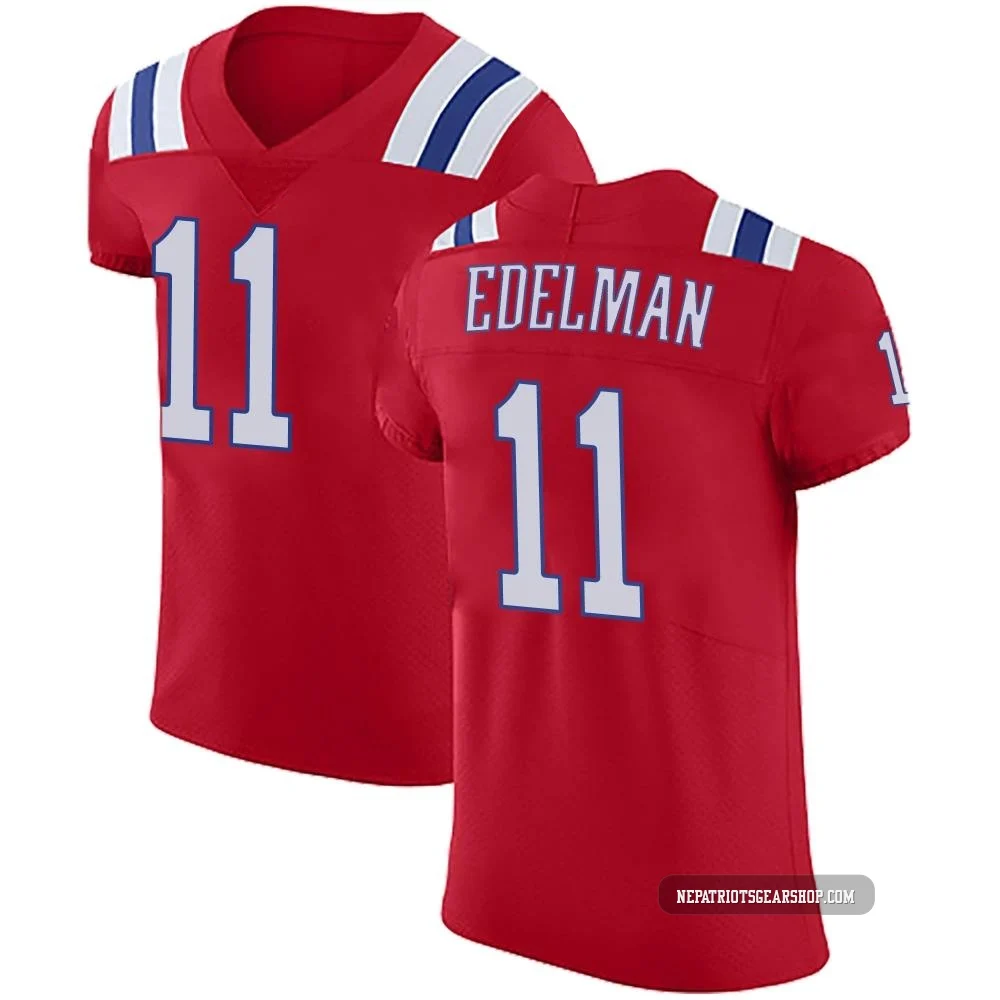Julian Edelman ＃11 New England Patriots Elite Vapor Untouchable Alternate Jersey - Men's Red