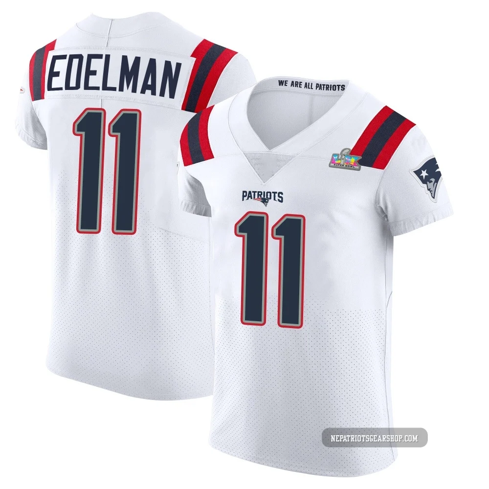 Julian Edelman ＃11 New England Patriots Elite Vapor Untouchable Super Bowl LX Patch Jersey - Men's White