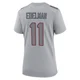 Julian Edelman ＃11 New England Patriots Game Silver Atmosphere Fashion Super Bowl LX Patch Jersey - Women's