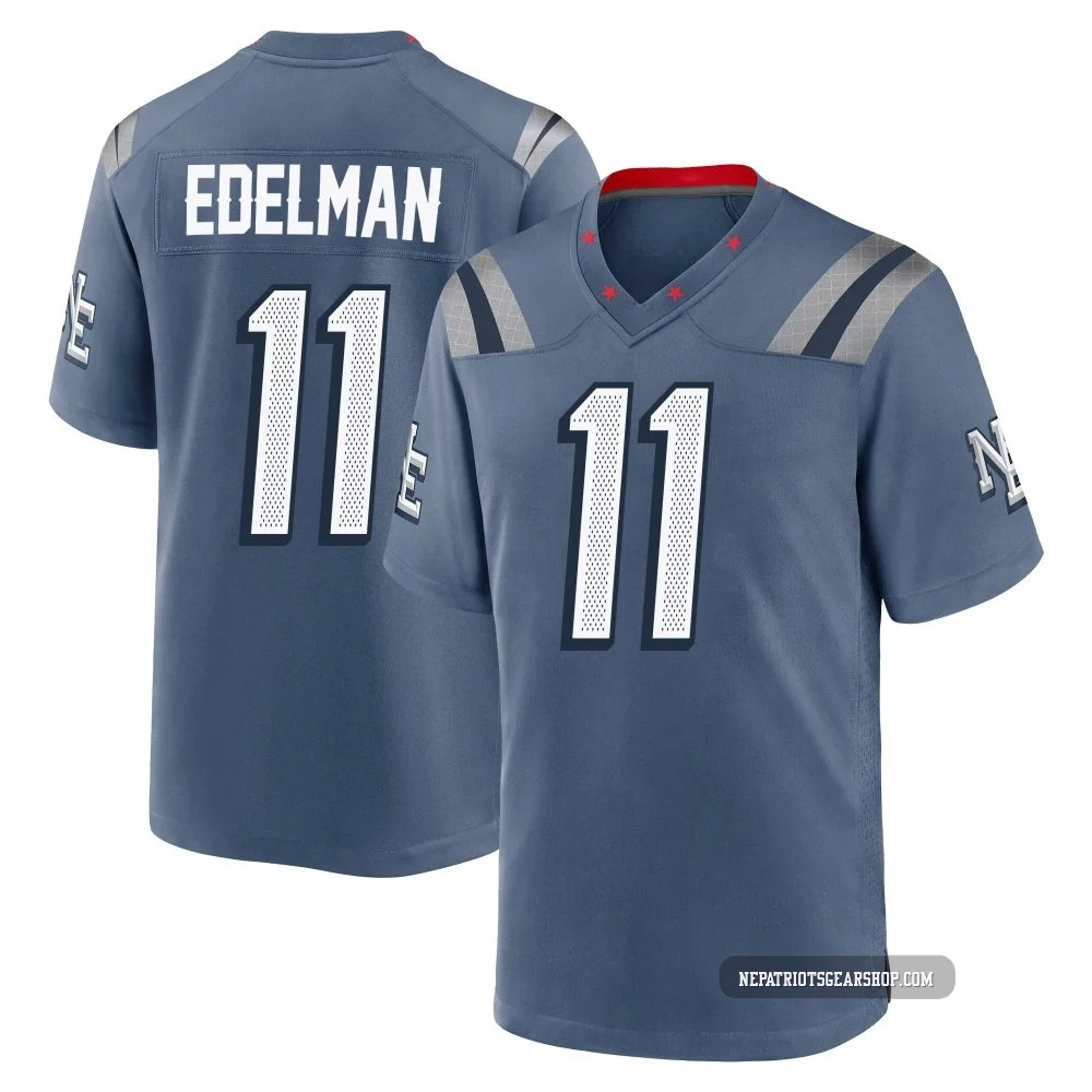 Julian Edelman ＃11 New England Patriots Game Storm 2025 Rivalries Collection Jersey - Men's Blue