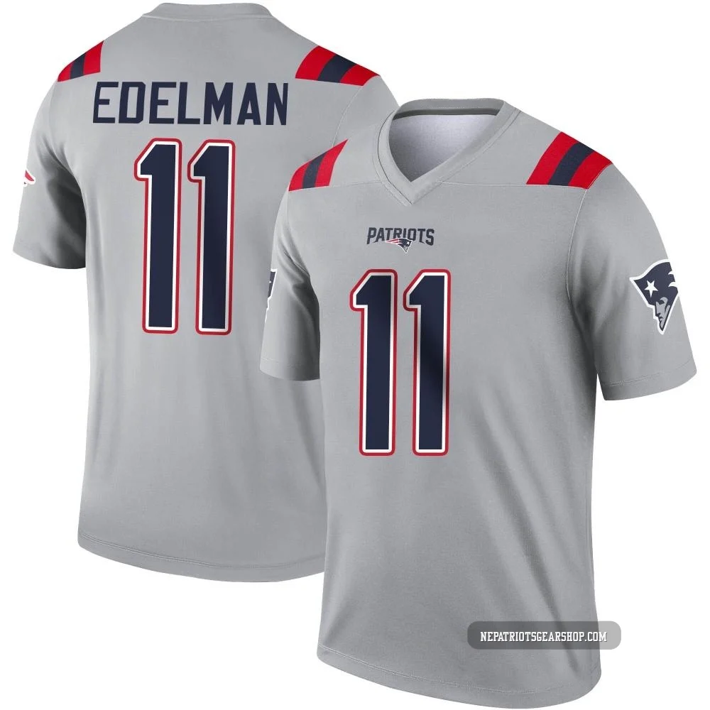 Julian Edelman ＃11 New England Patriots Legend Inverted Jersey - Men's Gray