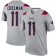 Julian Edelman ＃11 New England Patriots Legend Inverted Jersey - Youth Gray