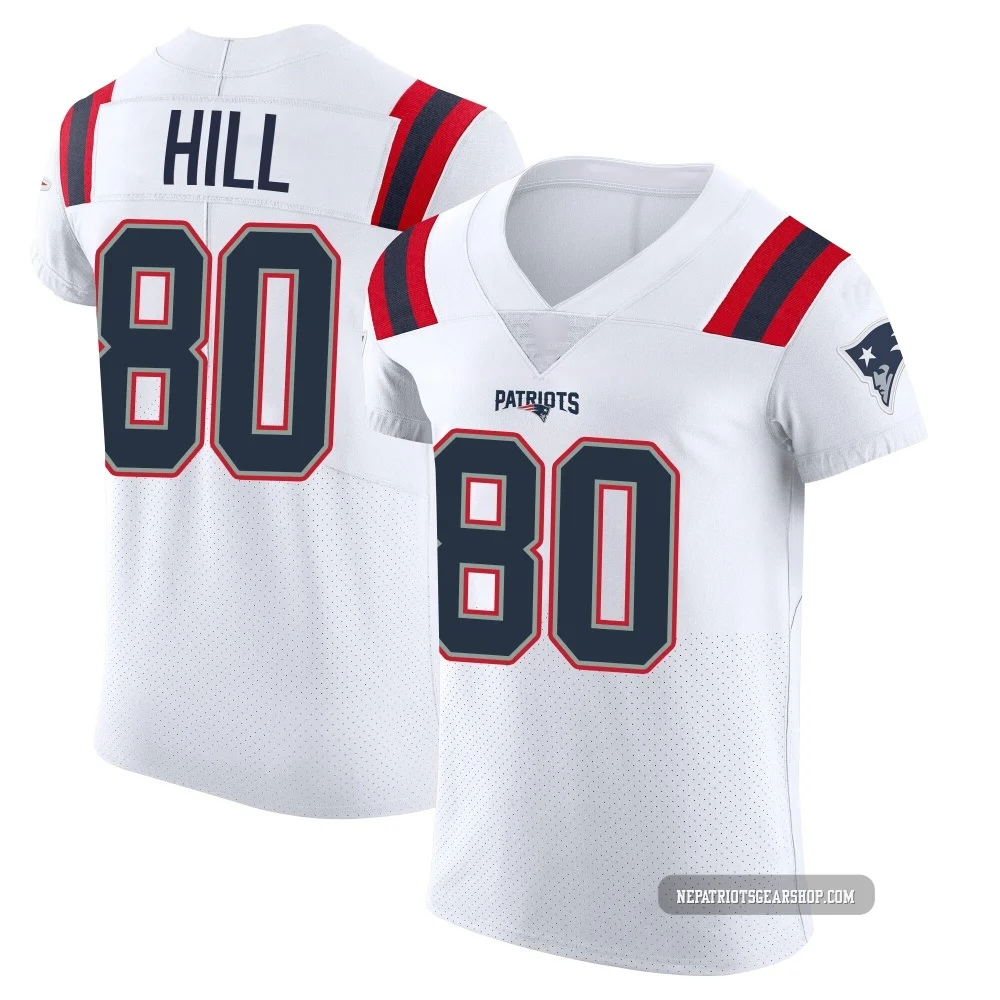 Julian Hill ＃80 New England Patriots Elite Vapor Untouchable Jersey - Men's White