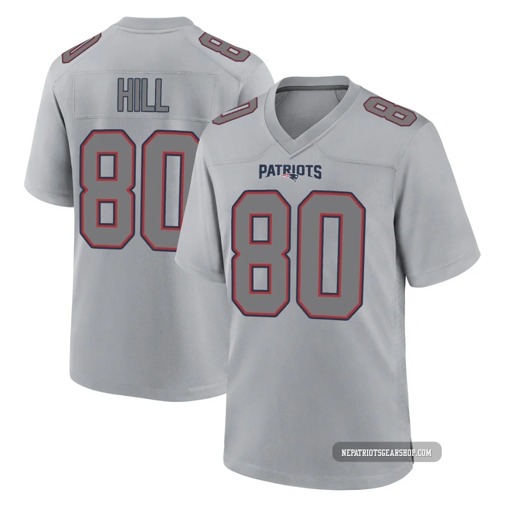 Julian Hill ＃80 New England Patriots Game Silver Atmosphere Fashion Jersey - Youth