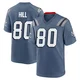 Julian Hill ＃80 New England Patriots Game Storm 2025 Rivalries Collection Jersey - Men's Blue