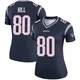 Julian Hill ＃80 New England Patriots Legend Jersey - Women's Navy