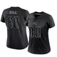 Julian Hill ＃80 New England Patriots Limited Reflective Jersey - Women's Black
