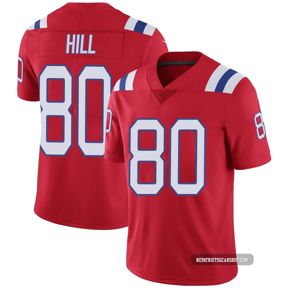 Julian Hill ＃80 New England Patriots Limited Vapor Untouchable Alternate Jersey - Men's Red
