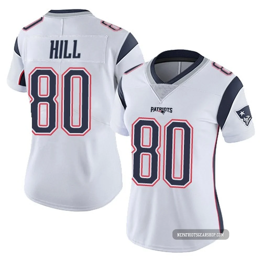 Julian Hill ＃80 New England Patriots Limited Vapor Untouchable Jersey - Women's White