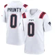 Karon Prunty ＃0 New England Patriots Game Jersey - Youth White