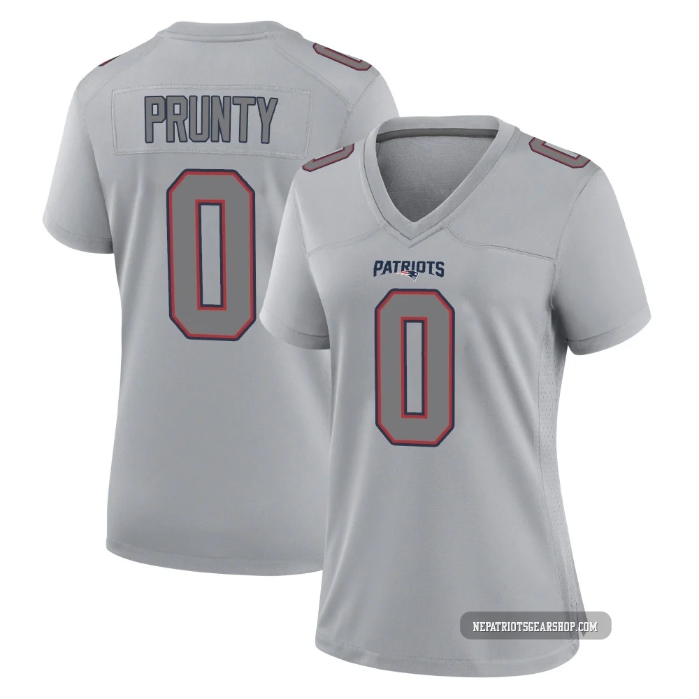 Karon Prunty ＃0 New England Patriots Game Silver Atmosphere Fashion Jersey - Women's