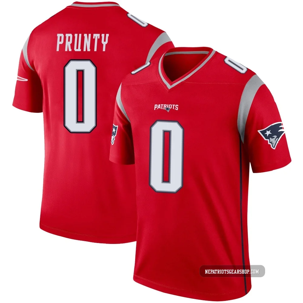 Karon Prunty ＃0 New England Patriots Legend Inverted Jersey - Men's Red