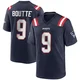 Kayshon Boutte ＃9 New England Patriots Game Team Color Jersey - Men's Navy Blue