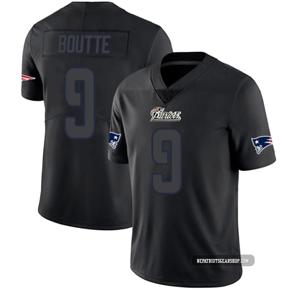 Kayshon Boutte ＃9 New England Patriots Limited Jersey - Men's Black Impact