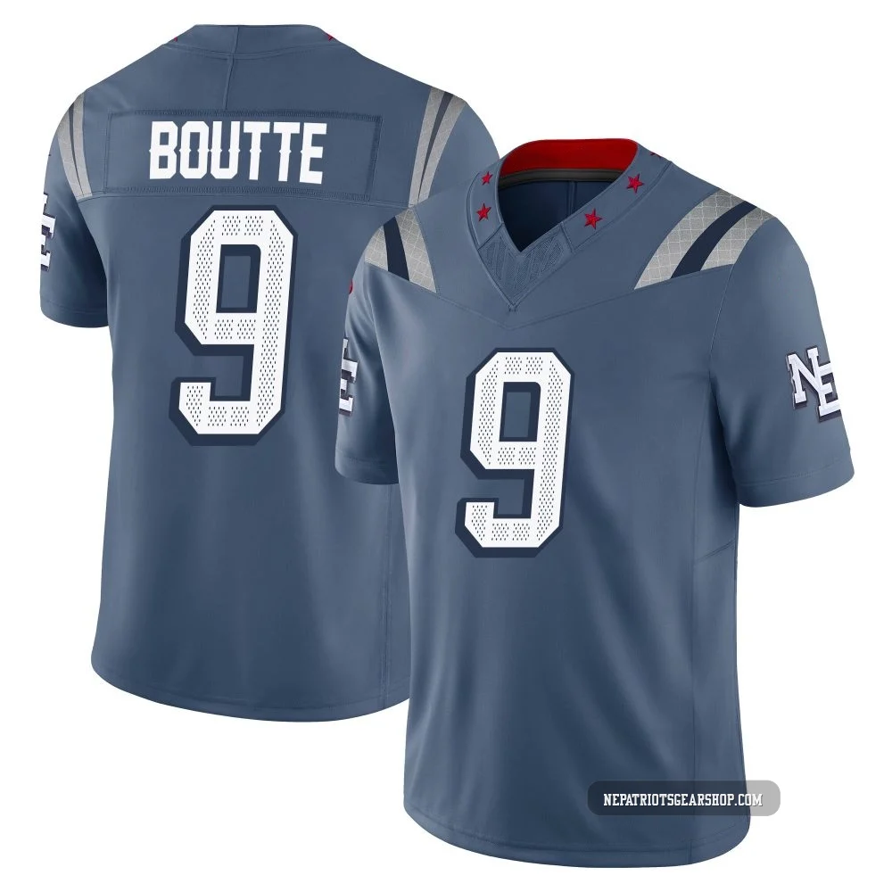 Kayshon Boutte ＃9 New England Patriots Limited Storm 2025 Rivalries Collection Jersey - Men's Blue