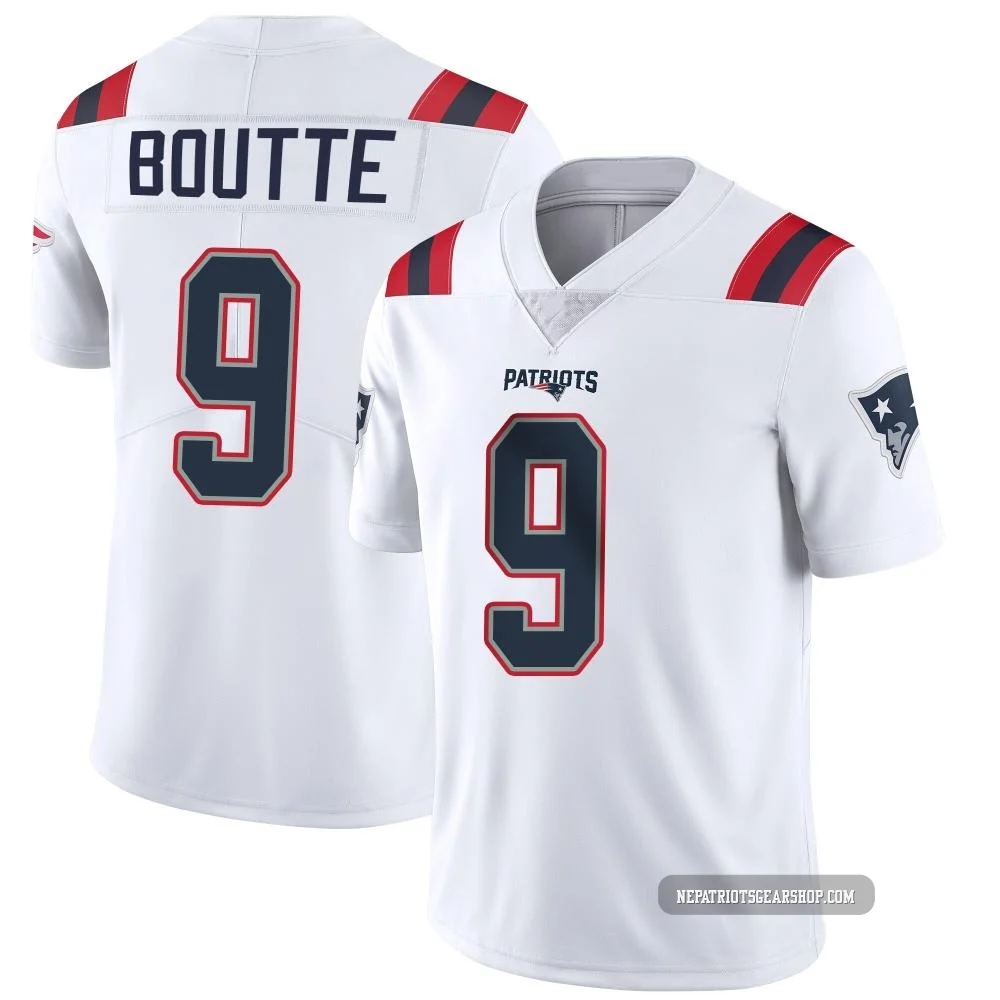 Kayshon Boutte ＃9 New England Patriots Limited Vapor Untouchable Jersey - Youth White