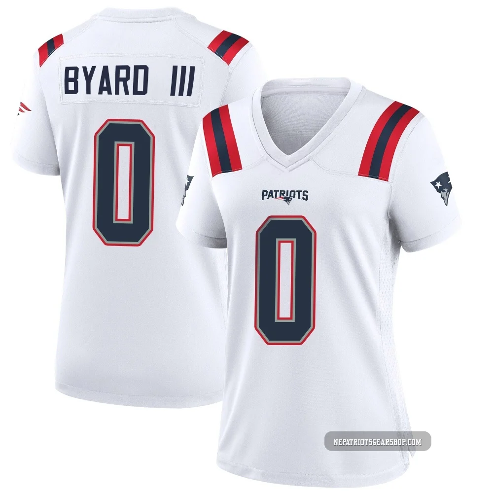Kevin Byard III ＃0 New England Patriots Game Jersey - Women's White