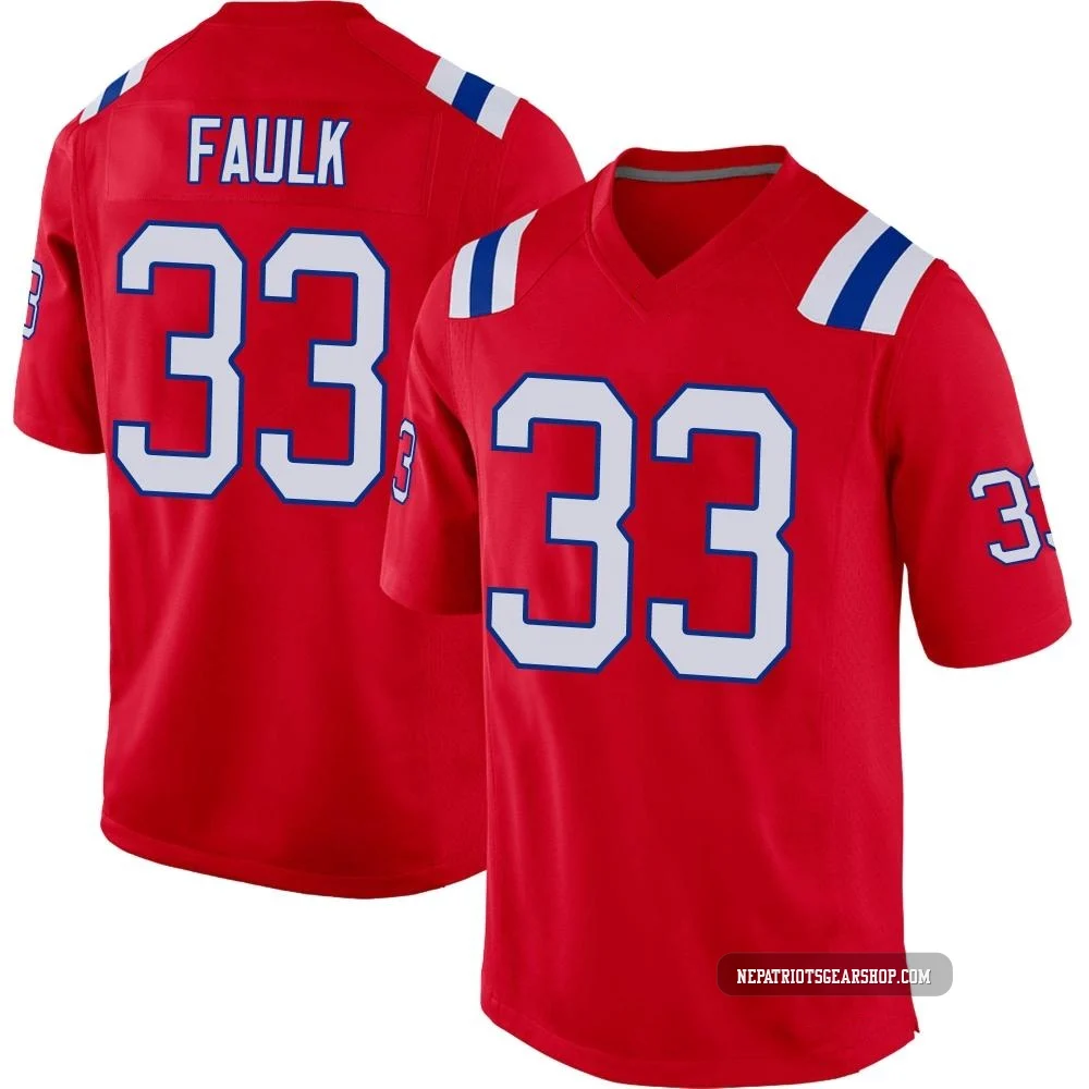 Kevin Faulk ＃33 New England Patriots Game Alternate Jersey - Youth Red
