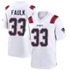 Kevin Faulk ＃33 New England Patriots Game Jersey - Youth White