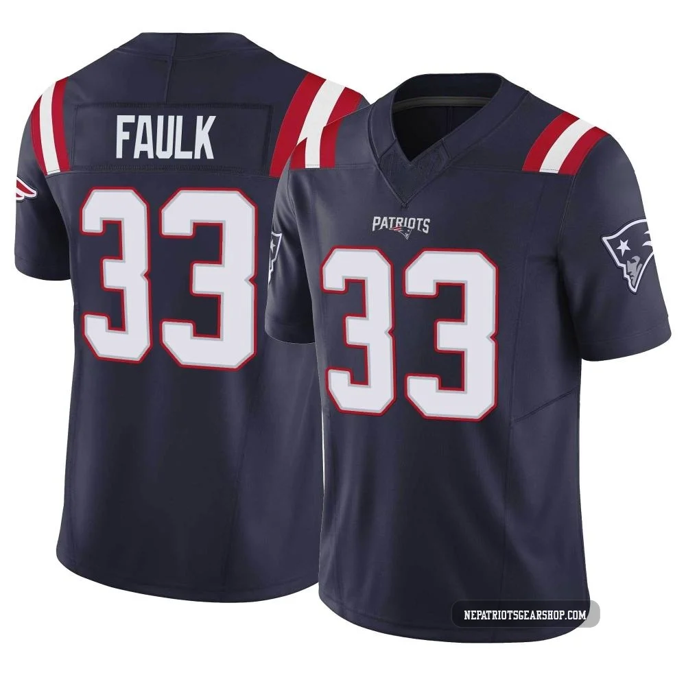Kevin Faulk ＃33 New England Patriots Limited Vapor F.U.S.E. Jersey - Men's Navy