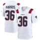 Kevin Harris ＃36 New England Patriots Game Jersey - Youth White