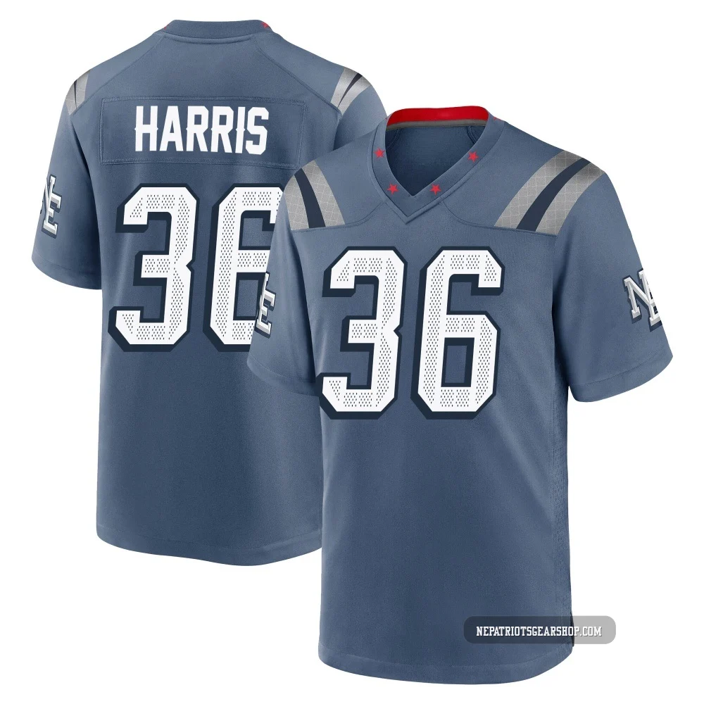 Kevin Harris ＃36 New England Patriots Game Storm 2025 Rivalries Collection Jersey - Men's Blue