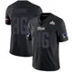 Kevin Harris ＃36 New England Patriots Limited Super Bowl LX Patch Jersey - Youth Black Impact