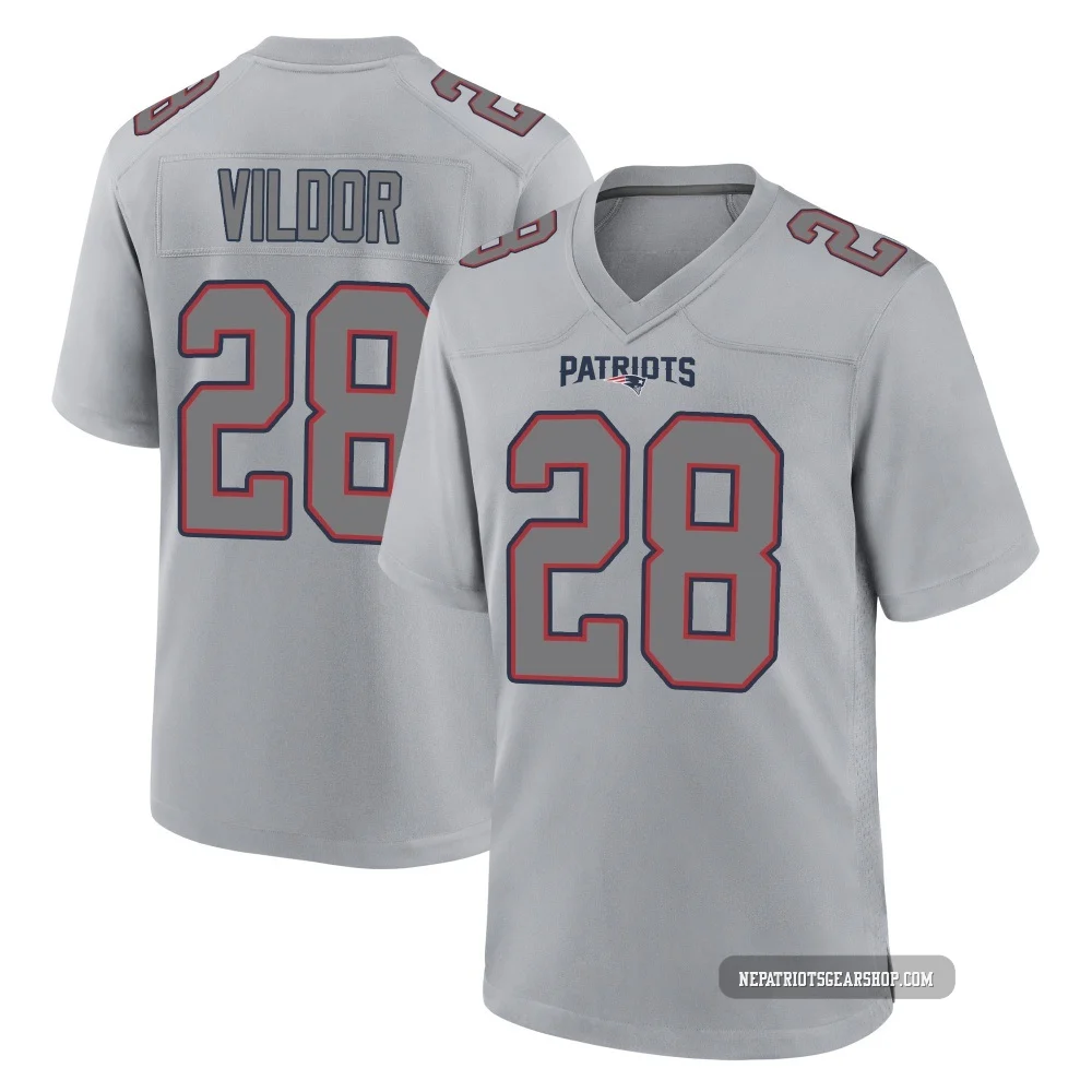 Kindle Vildor ＃28 New England Patriots Game Silver Atmosphere Fashion Jersey - Youth
