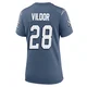 Kindle Vildor ＃28 New England Patriots Game Storm 2025 Rivalries Collection Jersey - Women's Blue