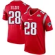 Kindle Vildor ＃28 New England Patriots Legend Inverted Super Bowl LX Patch Jersey - Men's Red