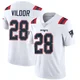 Kindle Vildor ＃28 New England Patriots Limited Vapor Untouchable Jersey - Men's White