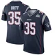 K.J. Britt ＃35 New England Patriots Legend Super Bowl LX Patch Jersey - Youth Navy