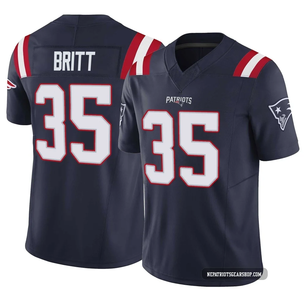 K.J. Britt ＃35 New England Patriots Limited Vapor F.U.S.E. Jersey - Youth Navy