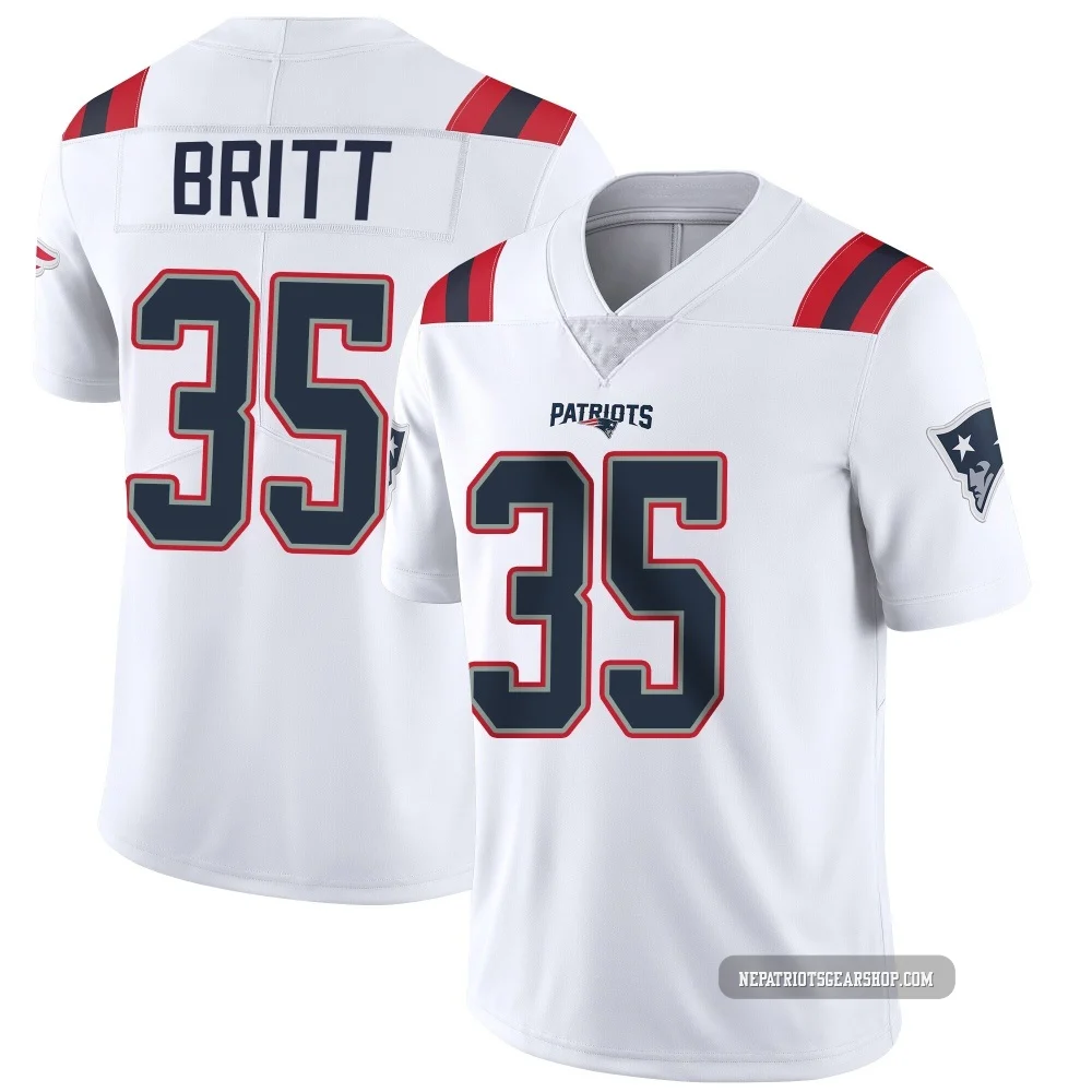 K.J. Britt ＃35 New England Patriots Limited Vapor Untouchable Jersey - Men's White