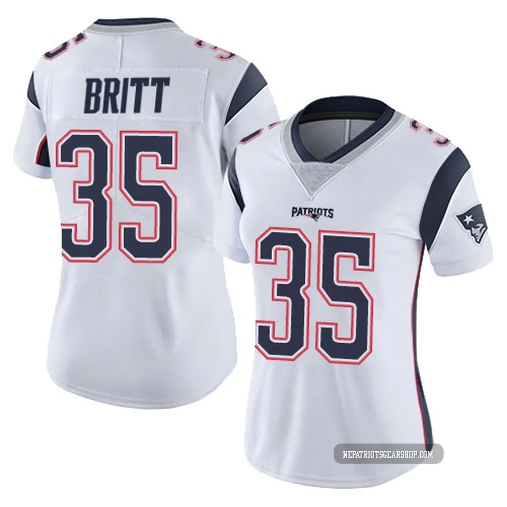 K.J. Britt ＃35 New England Patriots Limited Vapor Untouchable Jersey - Women's White