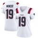 Kobee Minor ＃19 New England Patriots Game Jersey - Women's White