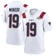Kobee Minor ＃19 New England Patriots Game Super Bowl LX Patch Jersey - Youth White