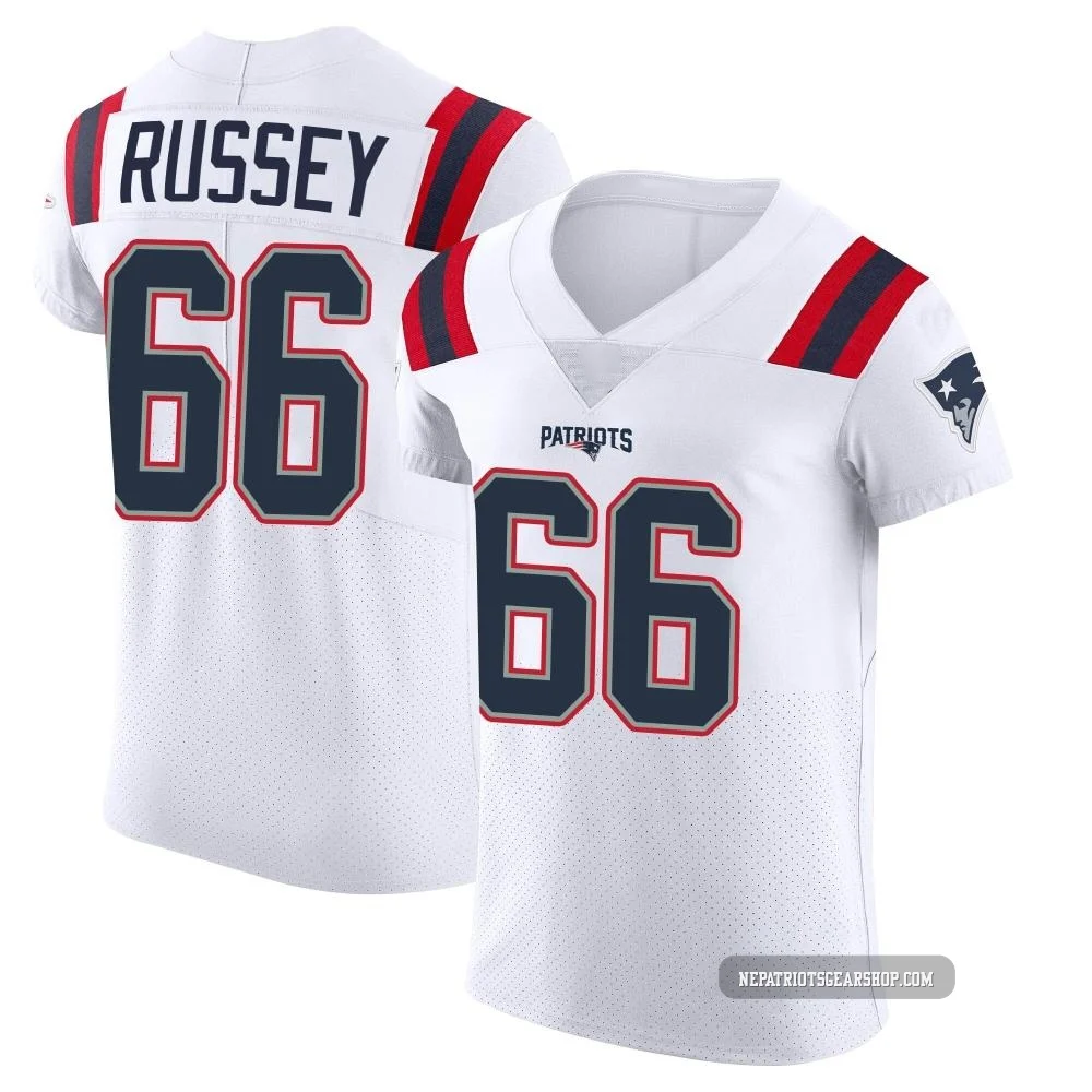 Kody Russey ＃66 New England Patriots Elite Vapor Untouchable Jersey - Men's White