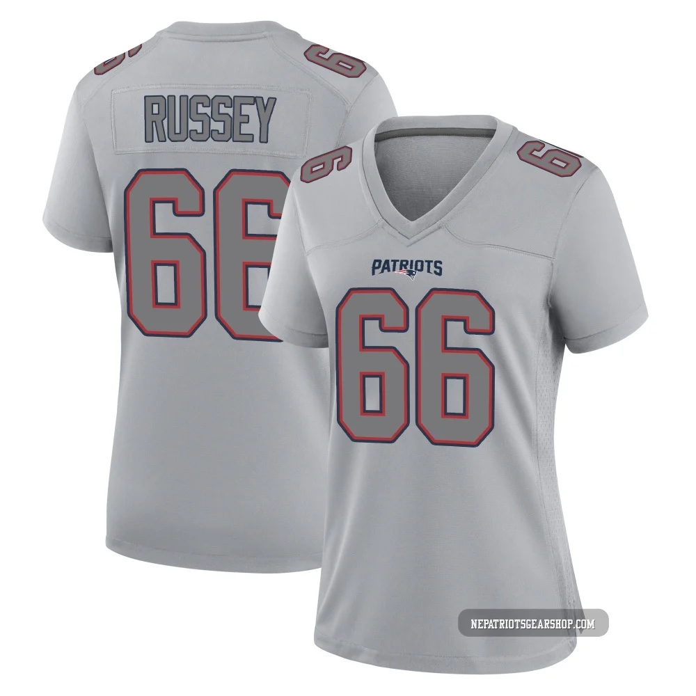 Kody Russey ＃66 New England Patriots Game Silver Atmosphere Fashion Jersey - Women's